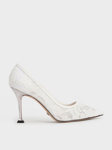 Charles & Keith - Lace & Mesh Pumps - Charles & Keith - Modalova