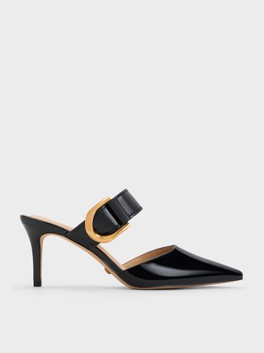 Charles & Keith - Gabine Patent Leather Mule Pumps - Charles & Keith - Modalova