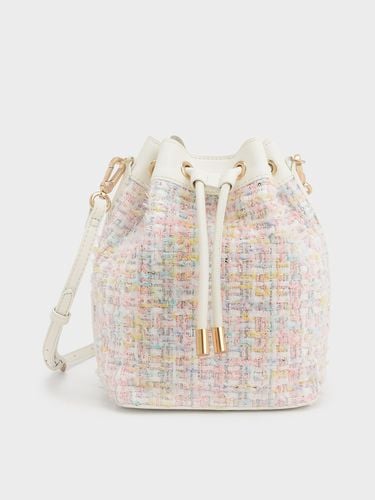 Charles & Keith - Woven Handle Tweed Bucket Bag - Charles & Keith - Modalova