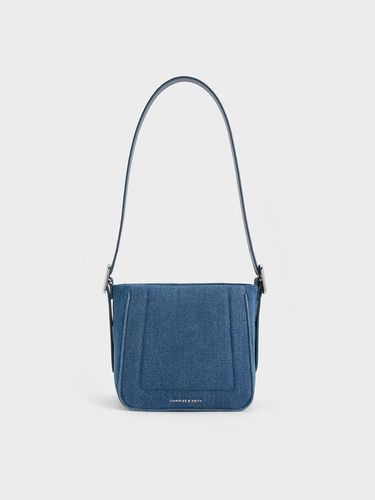 Charles & Keith - Petra Denim Boxy Bucket Bag - Charles & Keith - Modalova