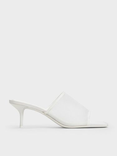 Charles & Keith - Loren Mesh Kitten-Heel Mules - Charles & Keith - Modalova