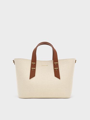 Charles & Keith - Shania Canvas Tote Bag - Charles & Keith - Modalova