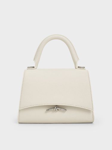 Charles & Keith - Huxley Metallic Push-Lock Top Handle Bag - Charles & Keith - Modalova