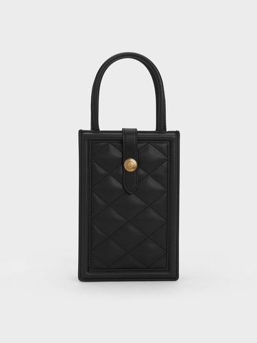 Charles & Keith - Este Belted Quilted Phone Pouch - Charles & Keith - Modalova