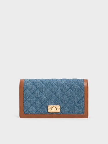 Charles & Keith - Micaela Denim Quilted Long Wallet - Charles & Keith - Modalova