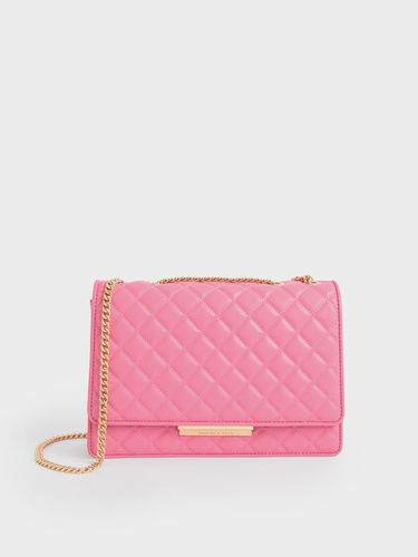 Charles & Keith - Double Chain Handle Quilted Bag - Charles & Keith - Modalova