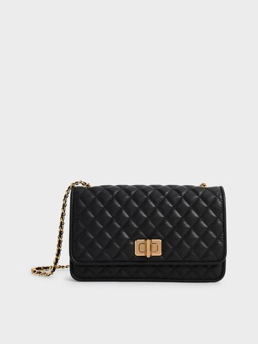 Charles & Keith - Quilted Turn-Lock Evening Clutch - Charles & Keith - Modalova