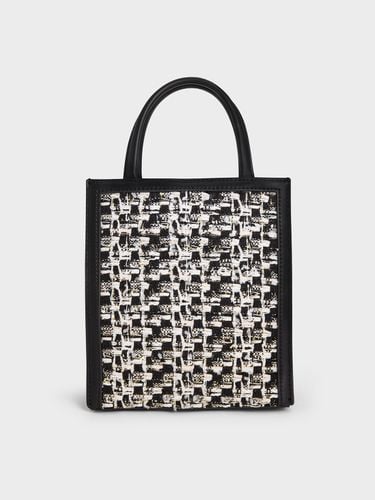 Charles & Keith - Tweed Double Handle Tote Bag - Charles & Keith - Modalova