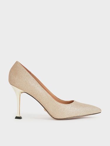 Charles & Keith - Glittered Sculptural Stiletto Heel Pumps - Charles & Keith - Modalova