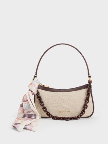 Charles & Keith - Alcott Scarf Canvas Bag - Charles & Keith - Modalova