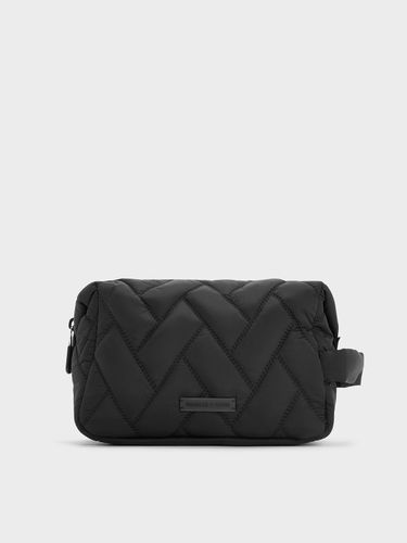 Charles & Keith - Nylon Chevron Pouch - Charles & Keith - Modalova