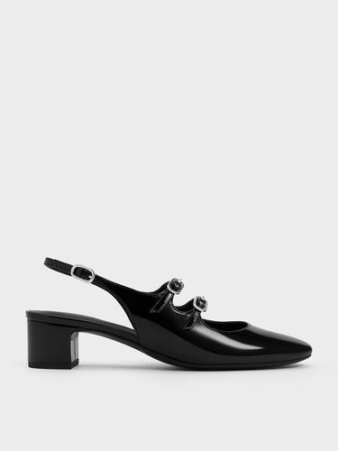 Charles & Keith - Clementine Double-Strap Slingback Mary Jane Pumps - Charles & Keith - Modalova