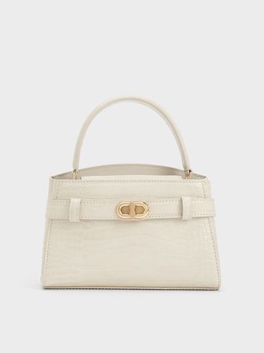 Charles & Keith - Aubrielle Croc-Effect Top Handle Bag - Charles & Keith - Modalova