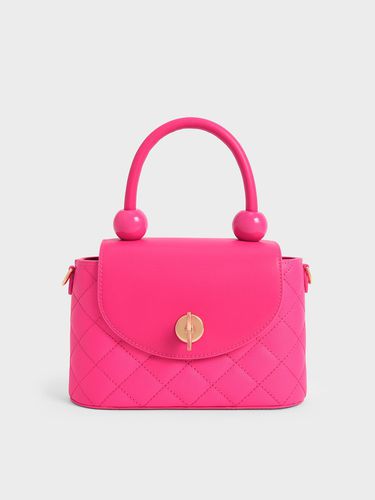 Charles & Keith - Round Quilted Top Handle Bag - Charles & Keith - Modalova