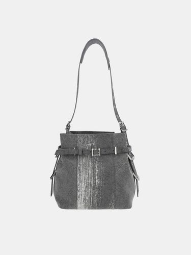 Charles & Keith - Bryna Brushed Denim Belted Bucket Bag - Charles & Keith - Modalova