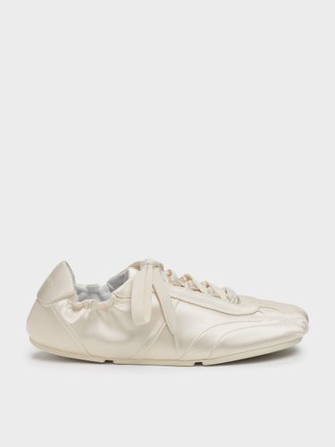 Charles & Keith - Cece Satin Ruched Sneakers - Charles & Keith - Modalova