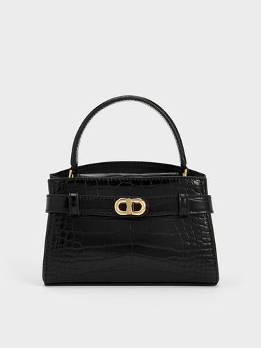 Charles & Keith - Aubrielle Croc-Effect Top Handle Bag - Charles & Keith - Modalova