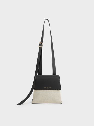 Charles & Keith - Marceline Canvas Trapeze Crossbody Bag - Charles & Keith - Modalova