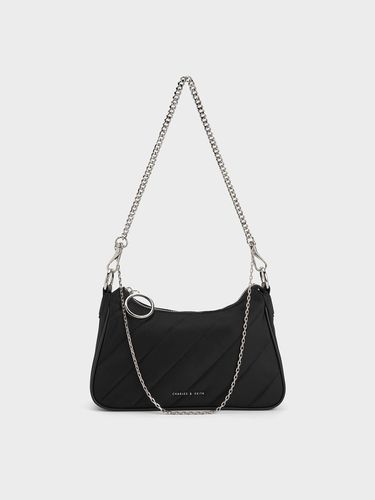 Charles & Keith - Philomena Nylon Puffy Chain-Strap Crossbody Bag - Charles & Keith - Modalova