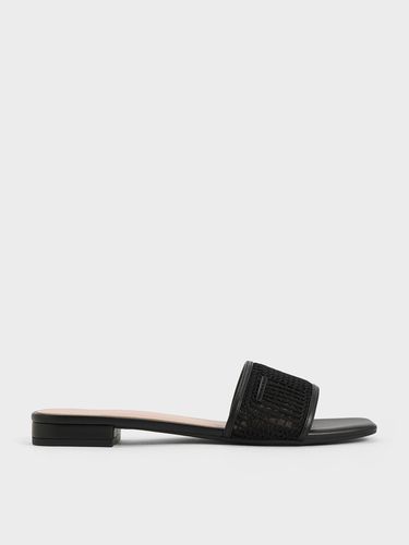 Charles & Keith - Mesh Knitted Slide Sandals - Charles & Keith - Modalova