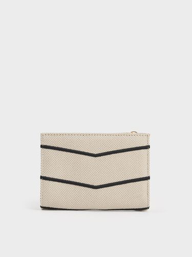 Charles & Keith - Eleni Canvas Chevron Wallet - Charles & Keith - Modalova