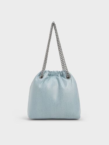 Charles & Keith - Caia Denim Chain-Handle Tote Bag - Charles & Keith - Modalova