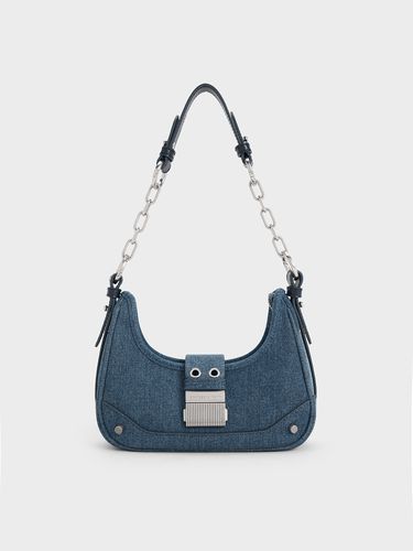 Charles & Keith - Winslet Denim Belted Hobo Bag - Charles & Keith - Modalova