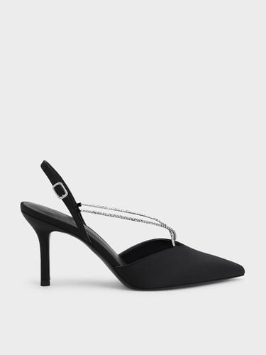 Charles & Keith - Adel Recycled Polyester Gem-Strap Slingback Pumps - Charles & Keith - Modalova