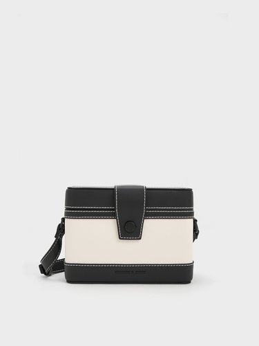 Charles & Keith - Bronte Contrast-Trim Boxy Crossbody Bag - Charles & Keith - Modalova