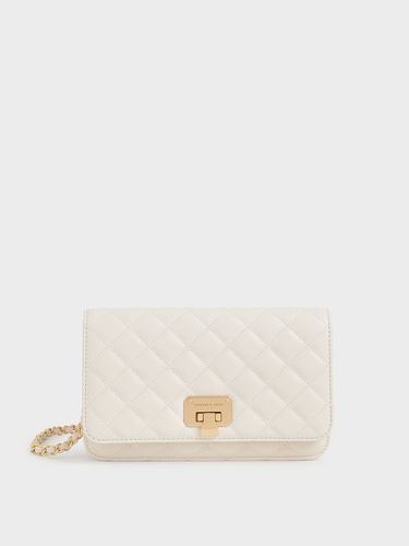 Charles & Keith - Quilted Push-Lock Clutch - Charles & Keith - Modalova