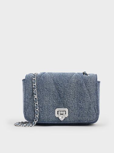 Charles & Keith - Arwen Denim Quilted Shoulder Bag - Charles & Keith - Modalova