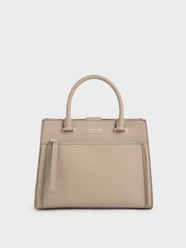 Charles & Keith - Double Handle Front Zip Tote - Charles & Keith - Modalova