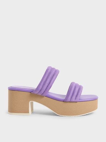 Charles & Keith - Textured Strappy Platform Sandals - Charles & Keith - Modalova