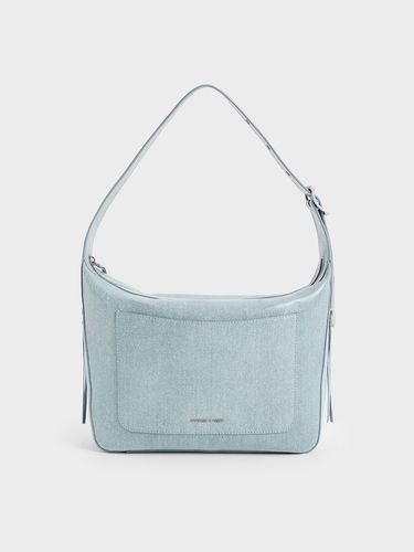 Charles & Keith - Xylia Denim Hobo Bag - Charles & Keith - Modalova