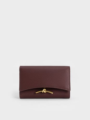 Charles & Keith - Huxley Metallic Accent Front Flap Wallet - Charles & Keith - Modalova