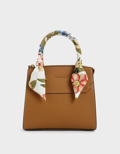 Charles & Keith - Scarf-Wrapped Top Handle Bag - Charles & Keith - Modalova