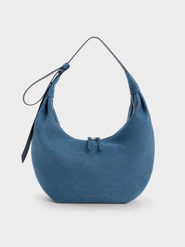 Charles & Keith - Odella Denim Curved Hobo Bag - Charles & Keith - Modalova