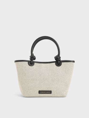 Charles & Keith - Sabine Canvas Knotted-Handle Tote Bag - Charles & Keith - Modalova