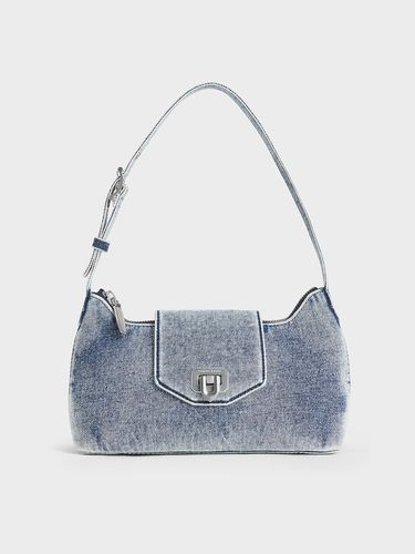 Charles & Keith - Arwen Denim Belted Shoulder Bag - Charles & Keith - Modalova