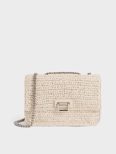 Charles & Keith - Neva Woven Chain-Handle Shoulder Bag - Charles & Keith - Modalova