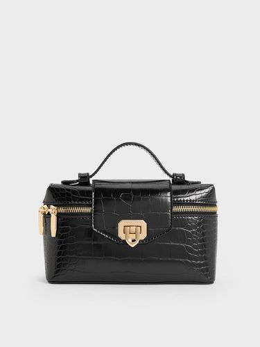 Charles & Keith - Arwen Croc-Effect Top Handle Vanity Bag - Charles & Keith - Modalova