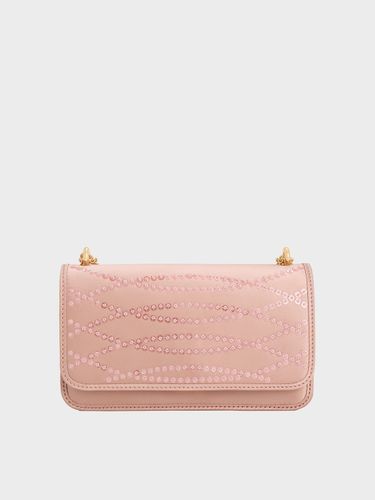 Charles & Keith - Satin Sequinned Chain-Handle Mini Bag - Charles & Keith - Modalova