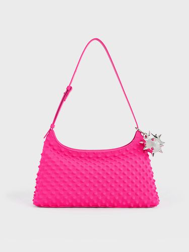 Charles & Keith - Spike Textured Shoulder Bag - Charles & Keith - Modalova