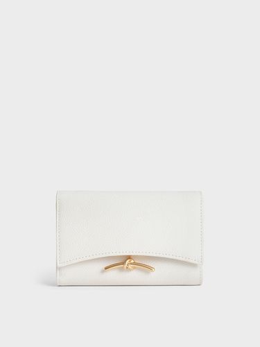 Charles & Keith - Huxley Metallic Accent Front Flap Wallet - Charles & Keith - Modalova