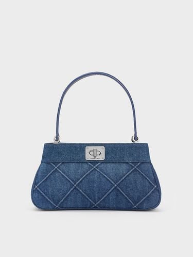 Charles & Keith - Eleni Denim Quilted Shoulder Bag - Charles & Keith - Modalova