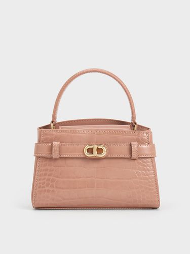 Charles & Keith - Aubrielle Croc-Effect Top Handle Bag - Charles & Keith - Modalova