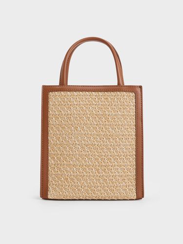 Charles & Keith - Raffia Double Handle Tote Bag - Charles & Keith - Modalova