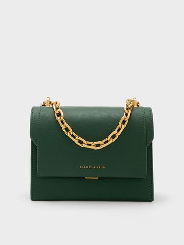 Charles & Keith - Front Flap Chain Handle Crossbody Bag - Charles & Keith - Modalova