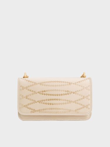 Charles & Keith - Satin Sequinned Chain-Handle Mini Bag - Charles & Keith - Modalova