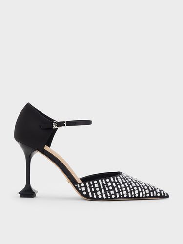 Charles & Keith - Jacqueline Recycled Polyester Crystal-Embellished Sculptural-Heel Pumps - Charles & Keith - Modalova